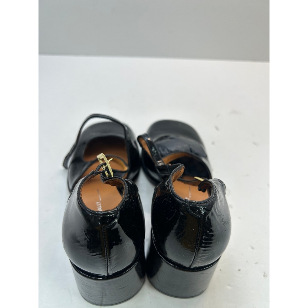 Intentionally Blank Mary Jane Heels Womens 37 Black Patent Leather